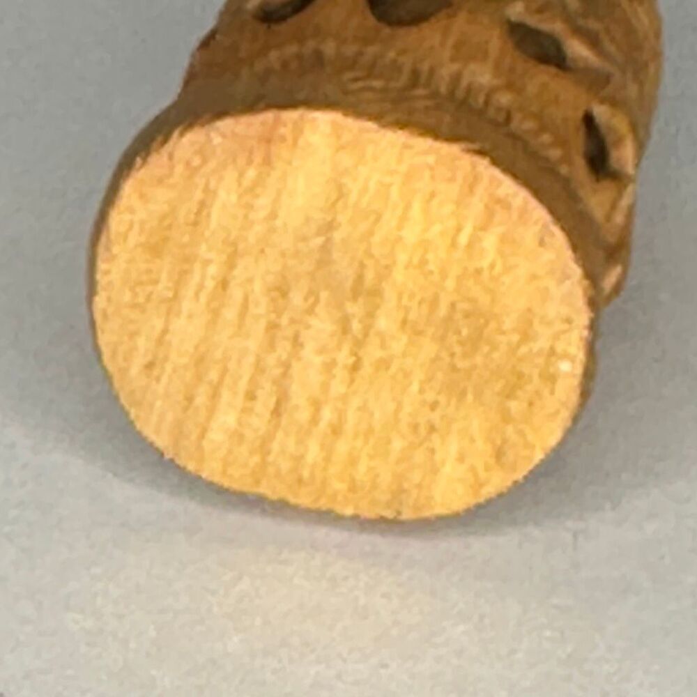 Vintage Hand Carved Wooden Owl With Baby Owl Inside - Picture 10 of 10
